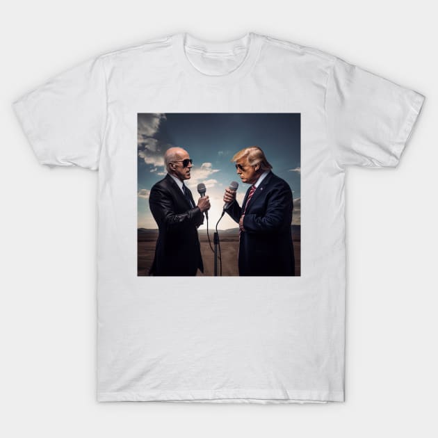 Trump vs Biden - Tshirt Design T-Shirt by Maverick Media